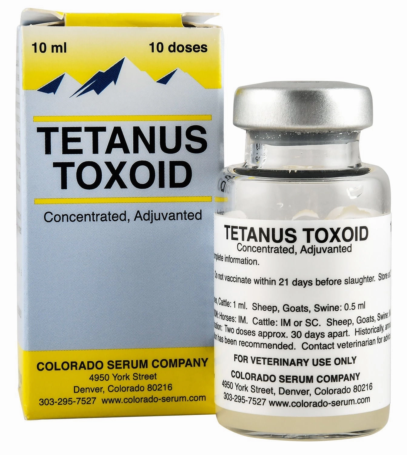Tetanus Toxoid Concentrate Vaccine for Horses & Livestock