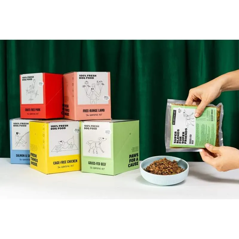 The Grateful Pet Gently Cooked Crate-Free Pork Frozen Dog Food 2kg