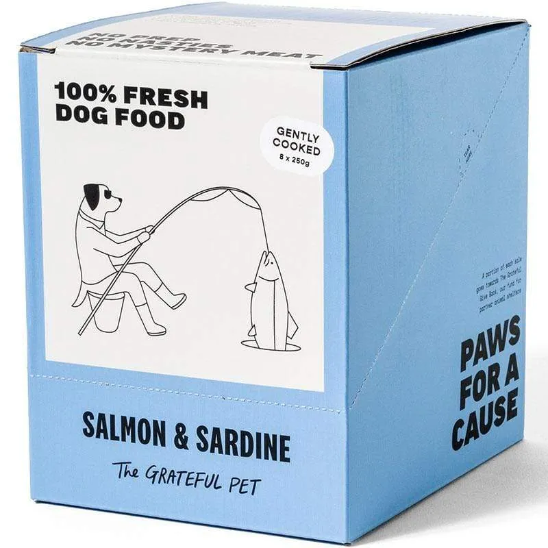 The Grateful Pet Gently Cooked Salmon & Sardine Frozen Dog Food 2kg