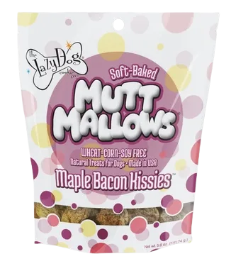The Lazy Dog Cookie Company Mutt Mallows - Maple Bacon Kissies 5oz Bag