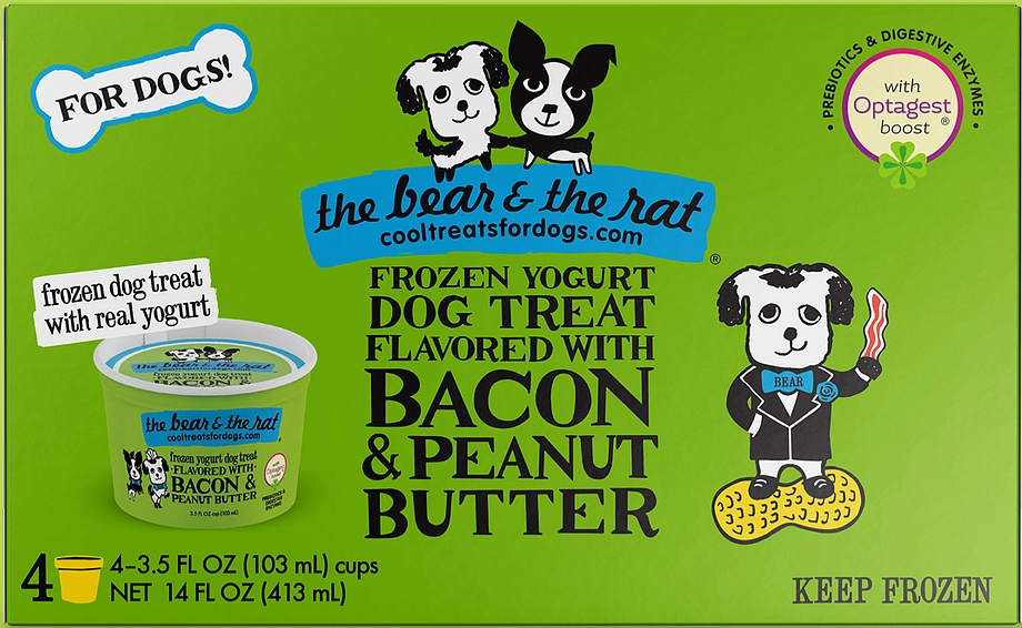 The Bear & The Rat 3.5oz Bacon PB Frozen Yogurt Cup 4 PACK