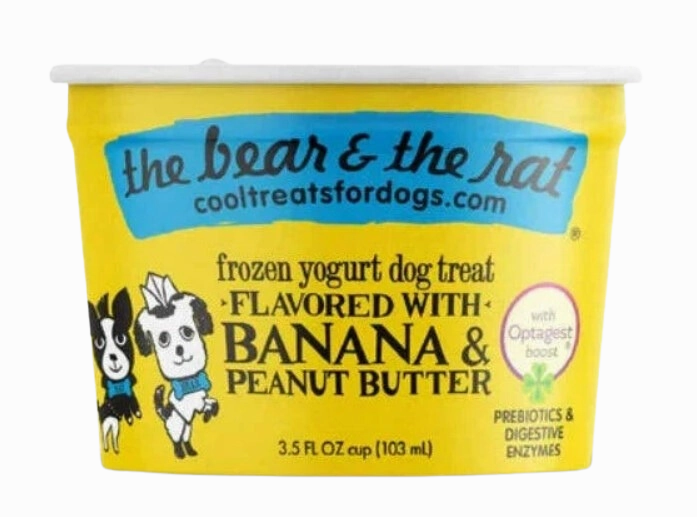 The Bear & The Rat 3.5oz Banana PB Frozen Yogurt Cup Single