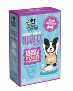 The Bear & The Rat Frozen Goat Milk Mighty Toppers 6pk