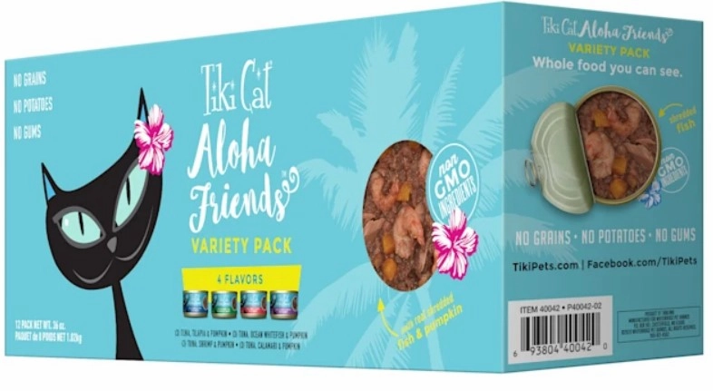 Tiki Cat Wet Cat Food Aloha Friends Variety Pack 3oz Cans 12pk
