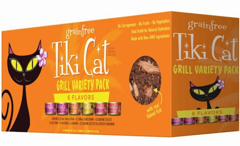 Tiki Cat Wet Cat Food GRILL Variety Pack 2.8oz Cans 12pk