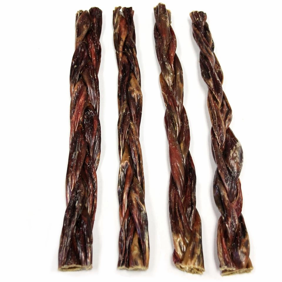Tuesday's Natural Dog Company Individual Gullet Stick - Braided 12"