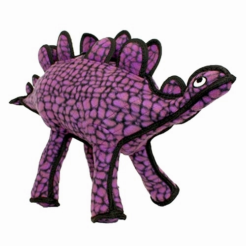 Tuffy Dinosaur Dog Tug and Fetch Toys, Stegosaurus