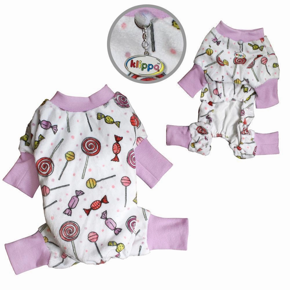 Ultra Soft Minky Sweet Candies Dog Pajamas