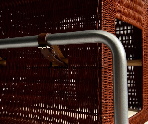 Vesper V-Cube Rattan Cat Post