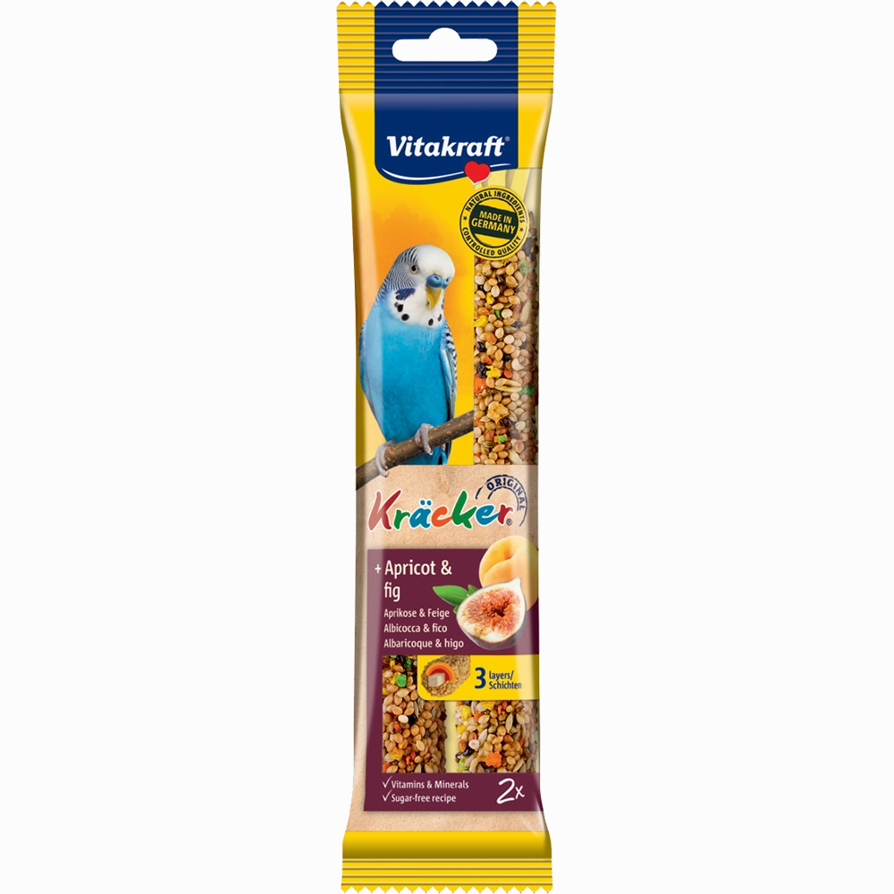 Vitakraft Kracker Apricot & Fig for Budgies 60g