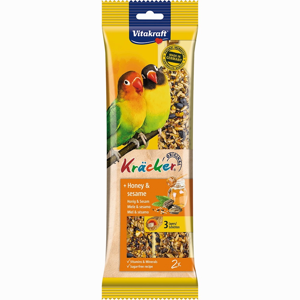 Vitakraft Kracker Honey & Sesame for Small Parrots 180g