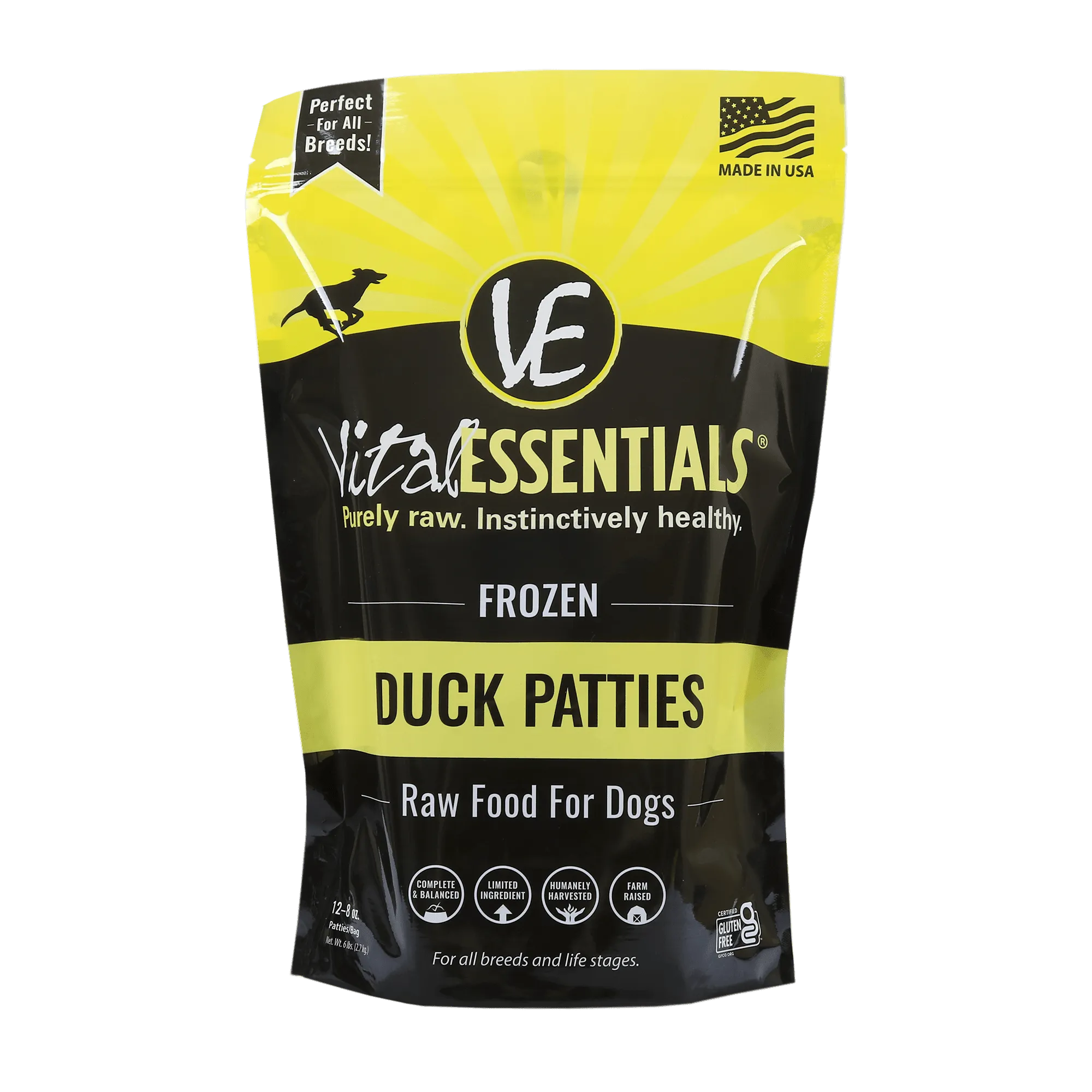 Vital Essentials Raw Duck Patties 6 Lb