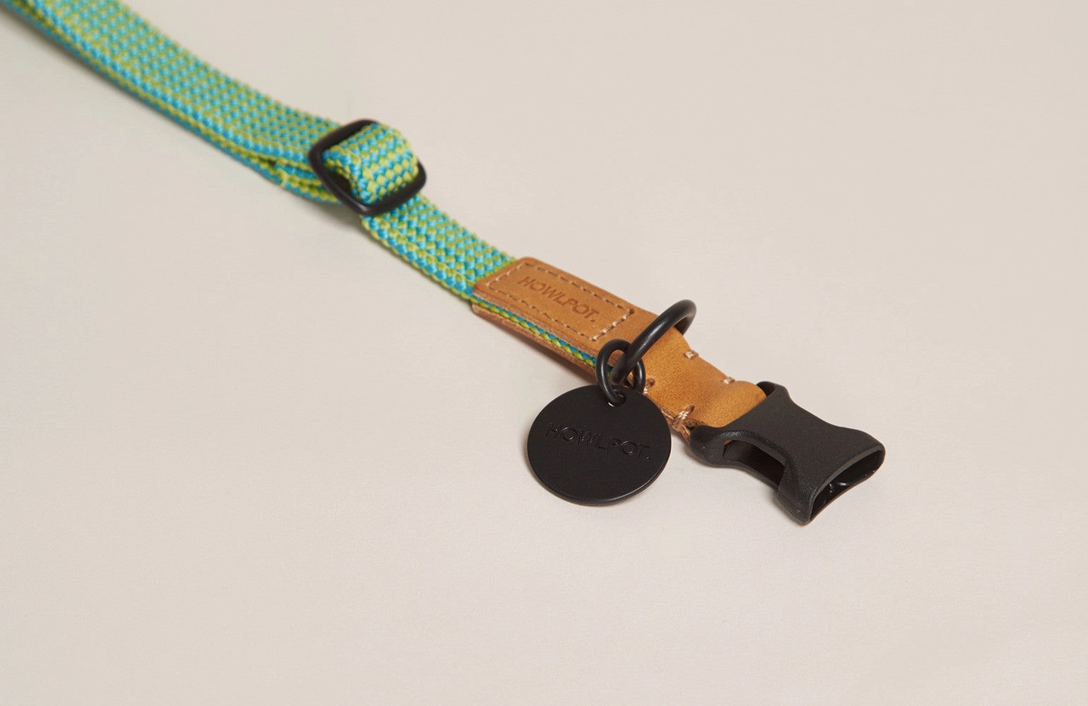 We are Tight: Ribbon Dog Collar, Palm Tree