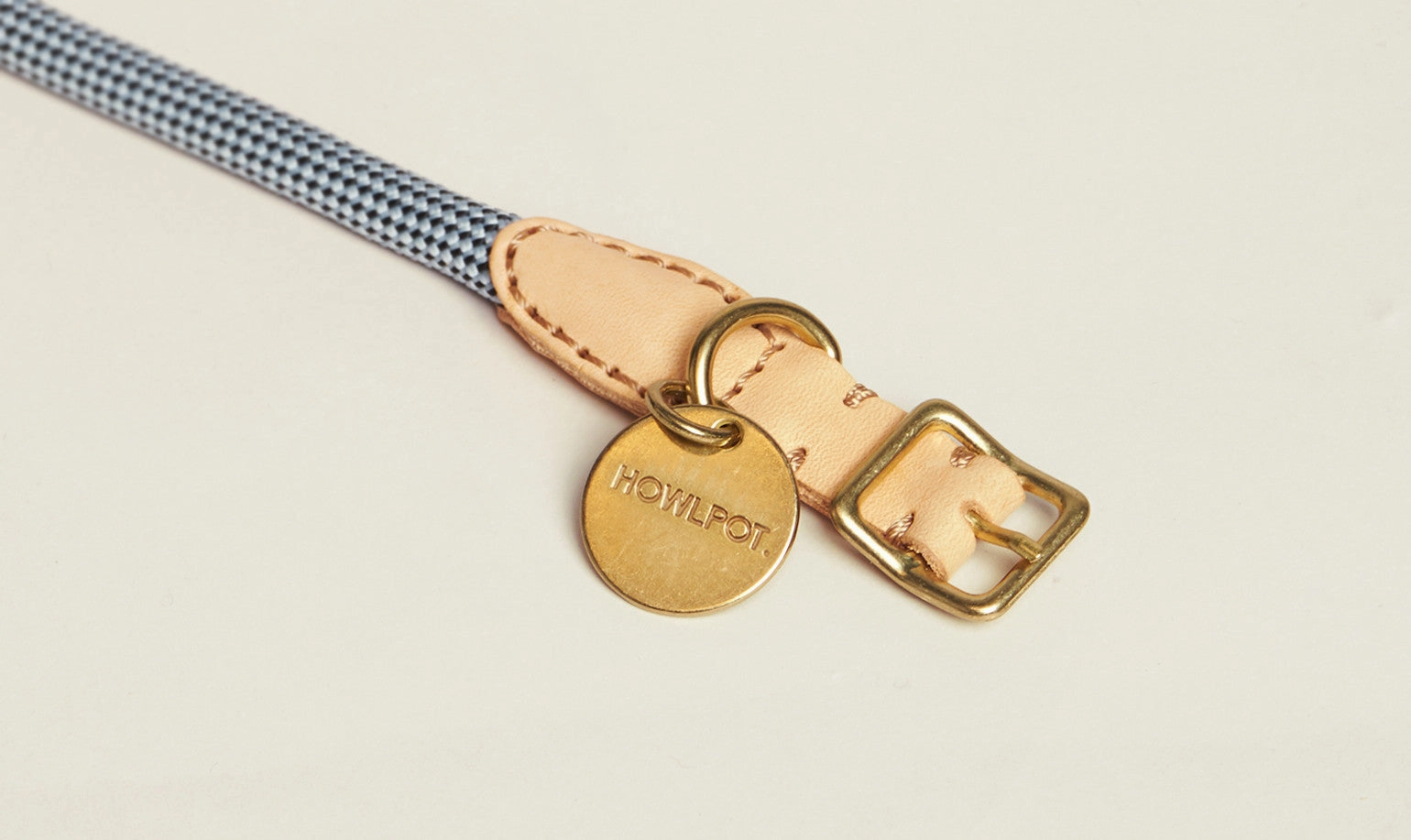 We are Tight: Rope Dog Collar, Alaskan Blue