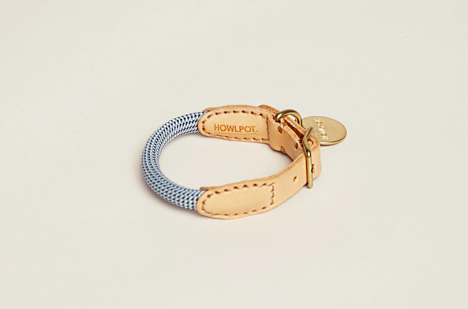 We are Tight: Rope Dog Collar, Alaskan Blue