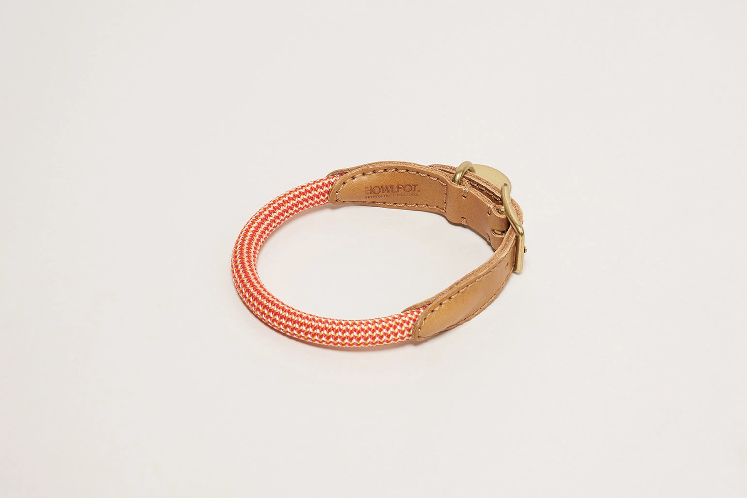 We are Tight: Rope Dog Collar, Cherry Twizzle