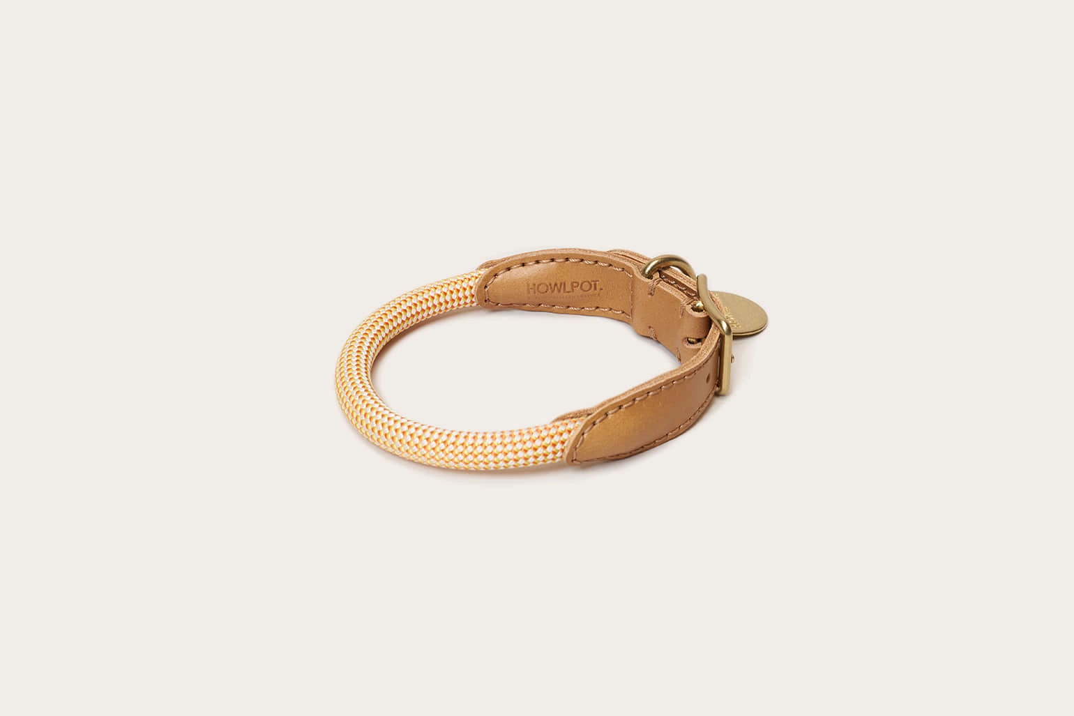 We are Tight: Rope Dog Collar, Ginger