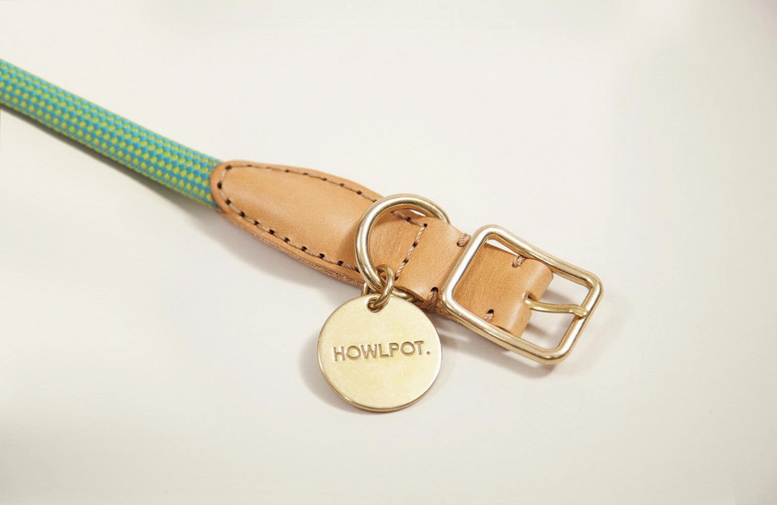 We are Tight: Rope Dog Collar, Palm Tree