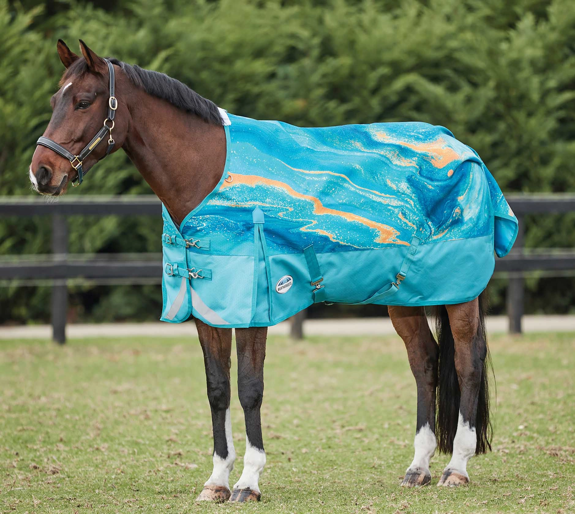 WeatherBeeta ComFITec Plus Dynamic II Standard Neck Blanket, Blue Marble
