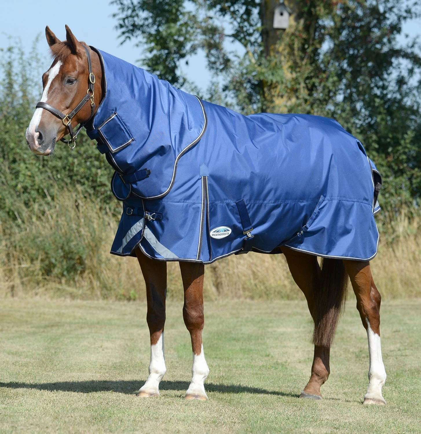WeatherBeeta ComFITec Ultra Tough II Detach-a-Neck, Medium/Lite, Blue/Charcoal