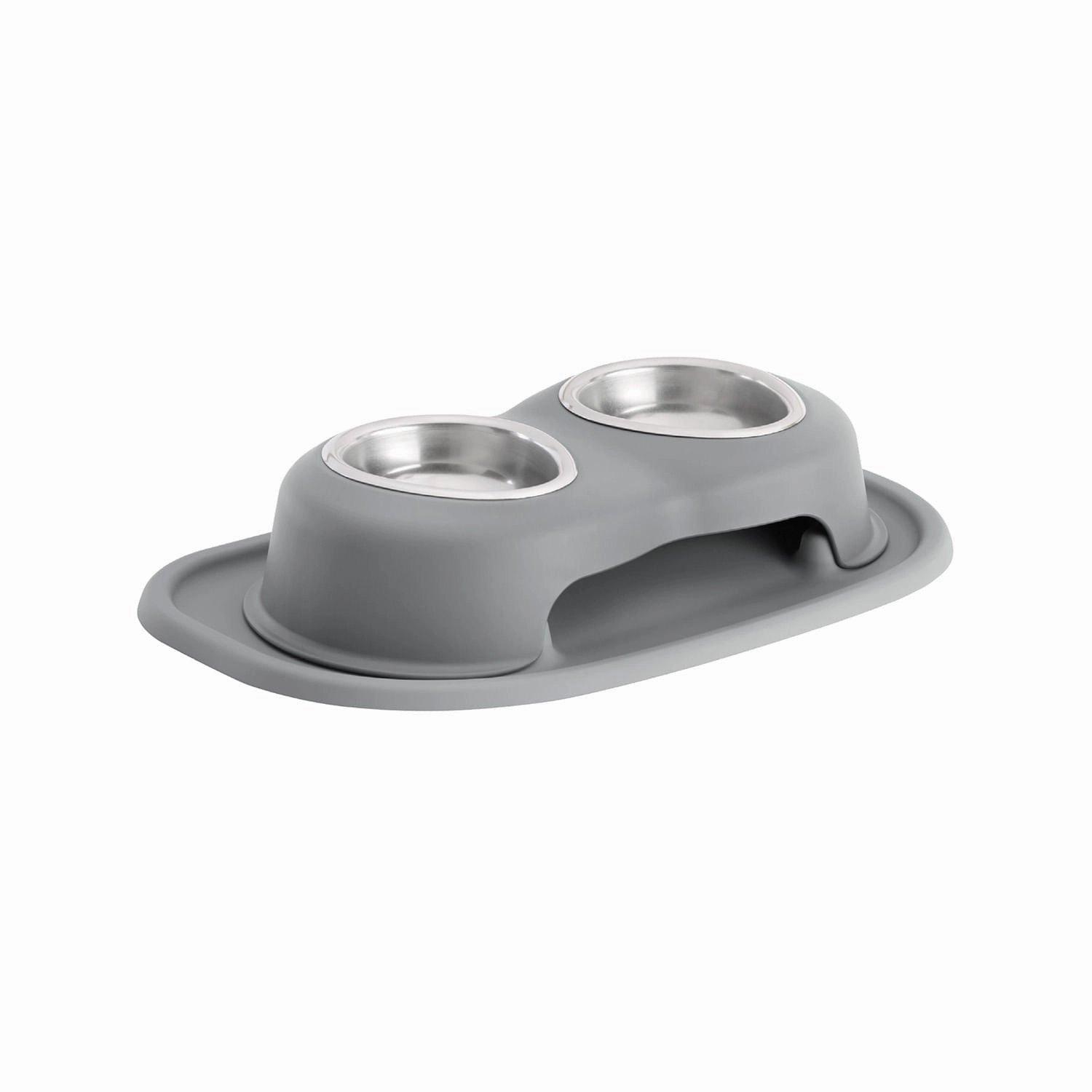 WeatherTech Double High Pet Feeding System, Stainless Steel