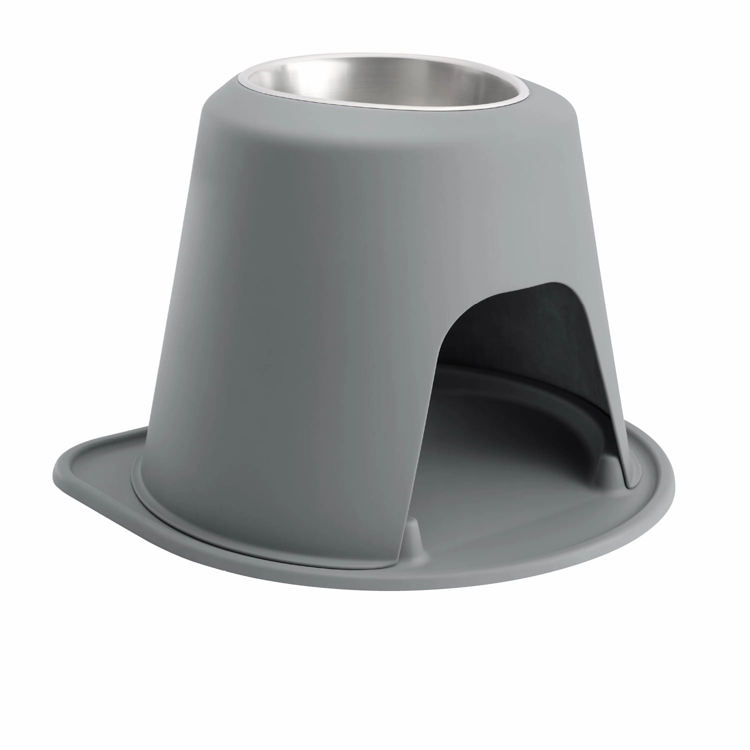 WeatherTech Single High Pet Feeding System, Stainless Steel