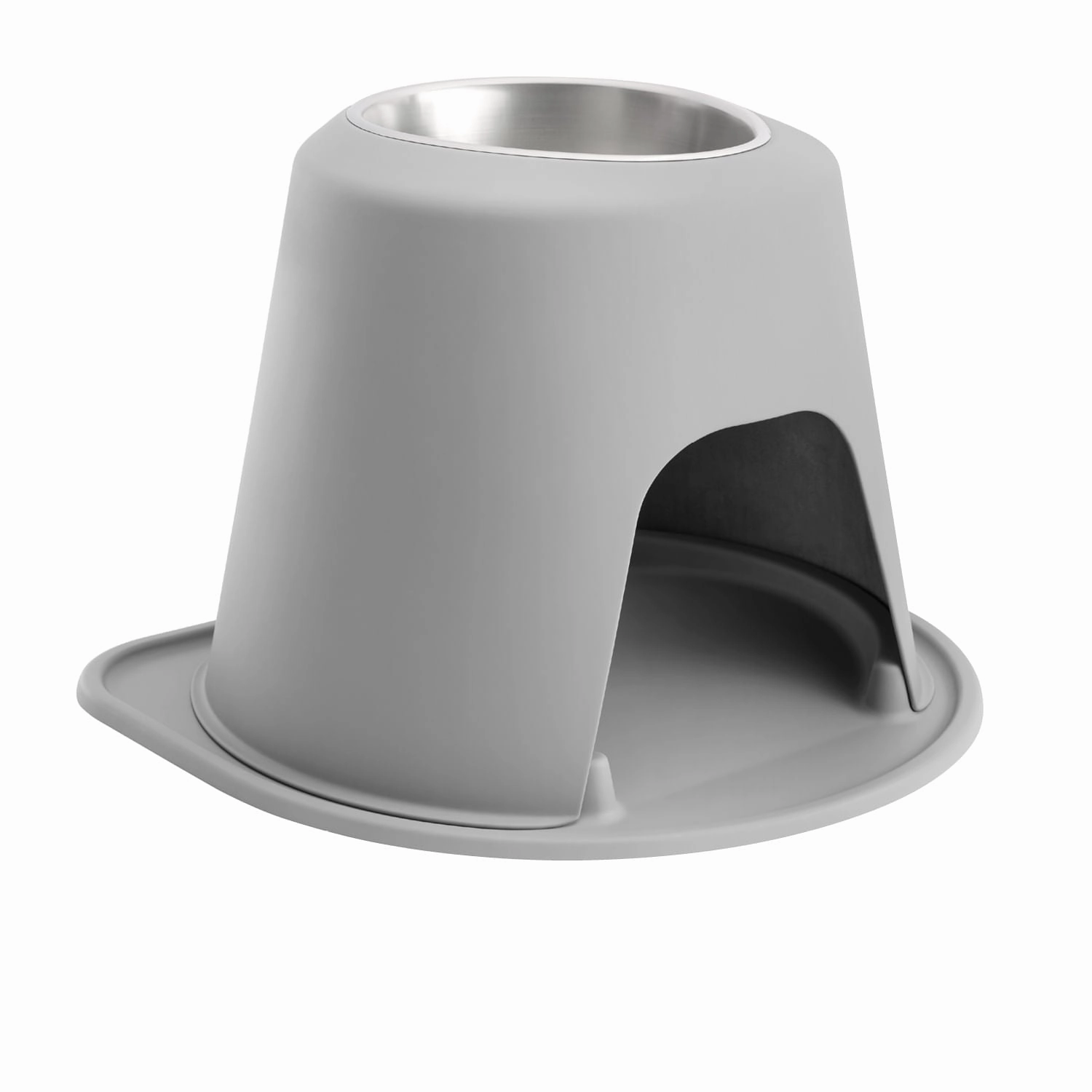 WeatherTech Single High Pet Feeding System, Stainless Steel