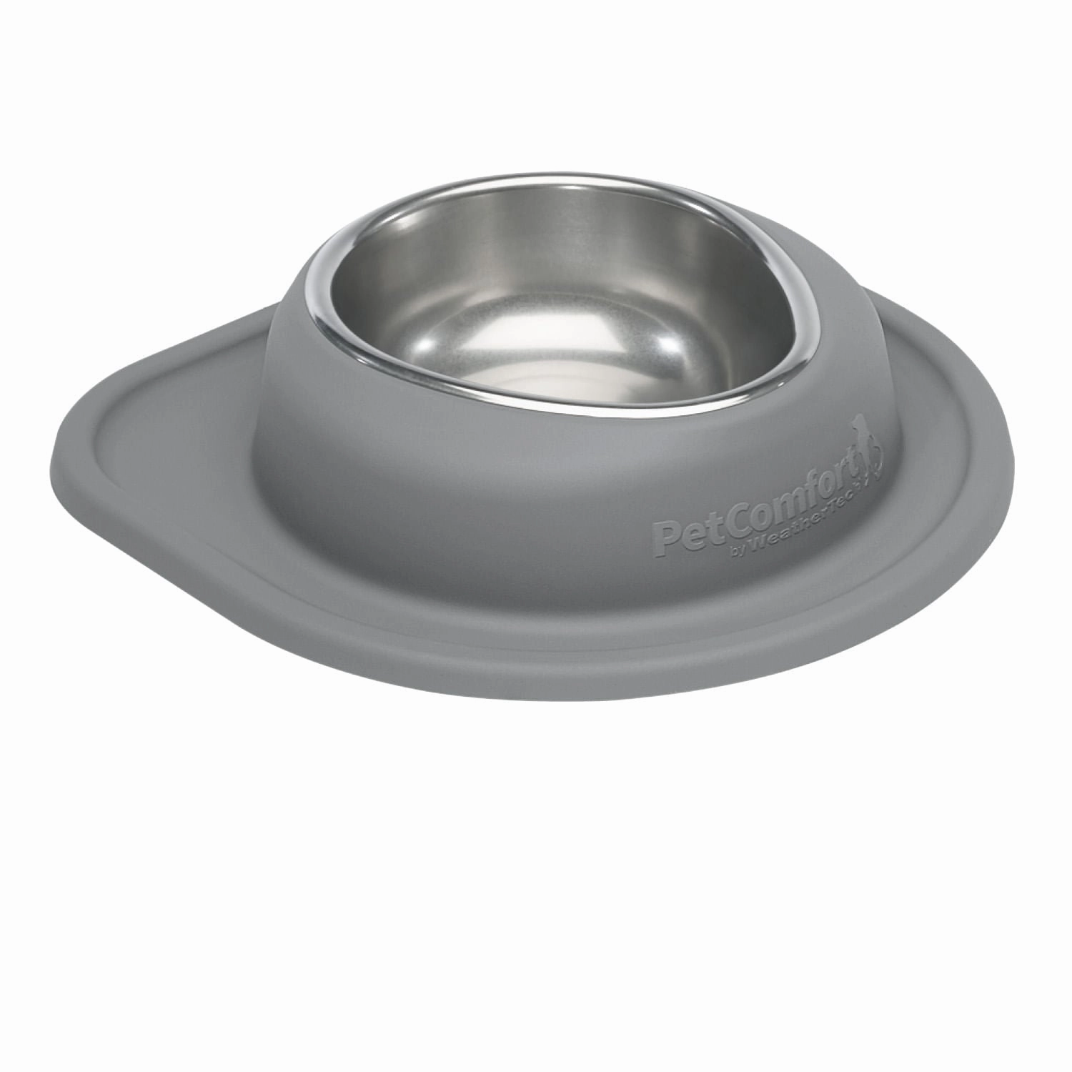 WeatherTech Single Low Pet Feeding System, Stainless Steel