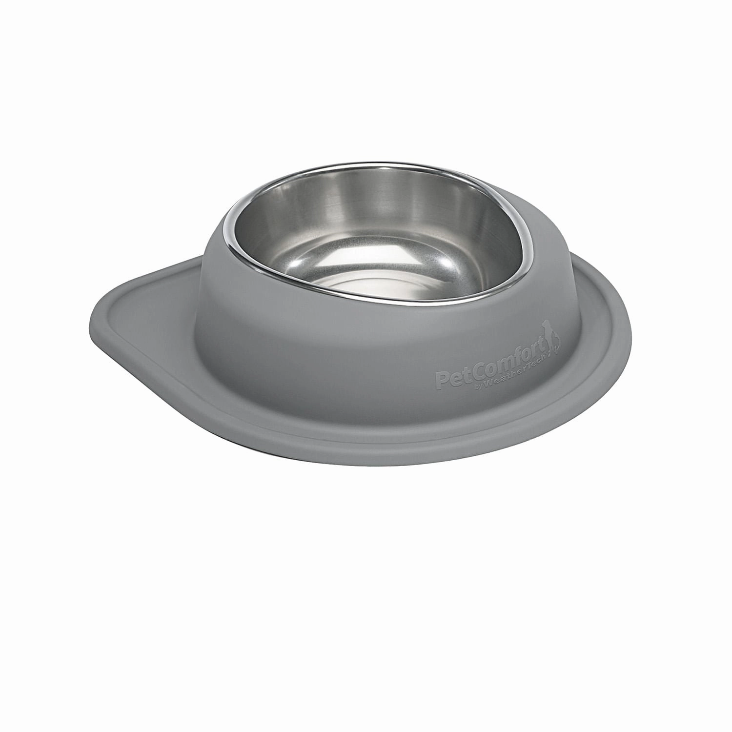 WeatherTech Single Low Pet Feeding System, Stainless Steel