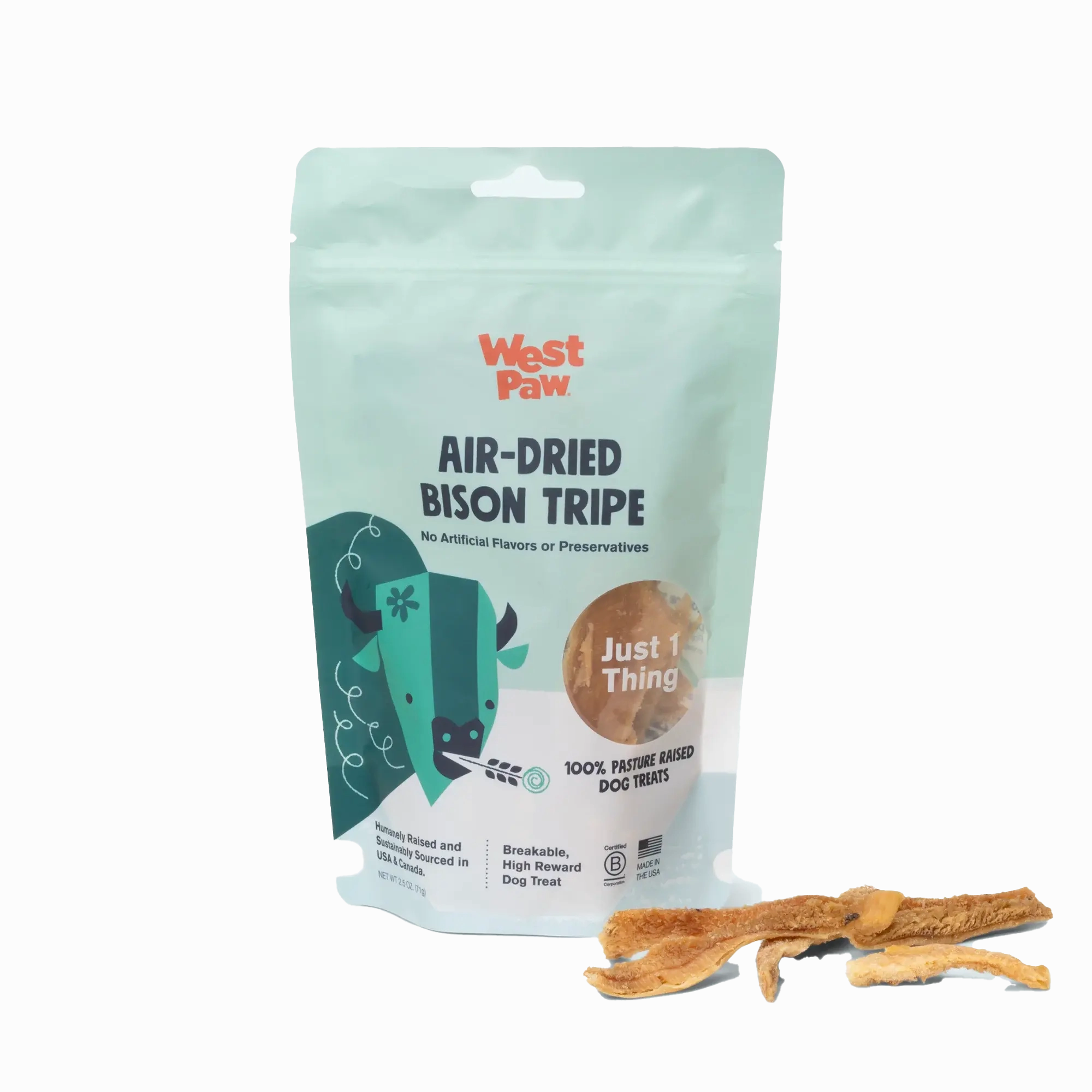 West Paw Air Bison Tripe Treats 2.5oz