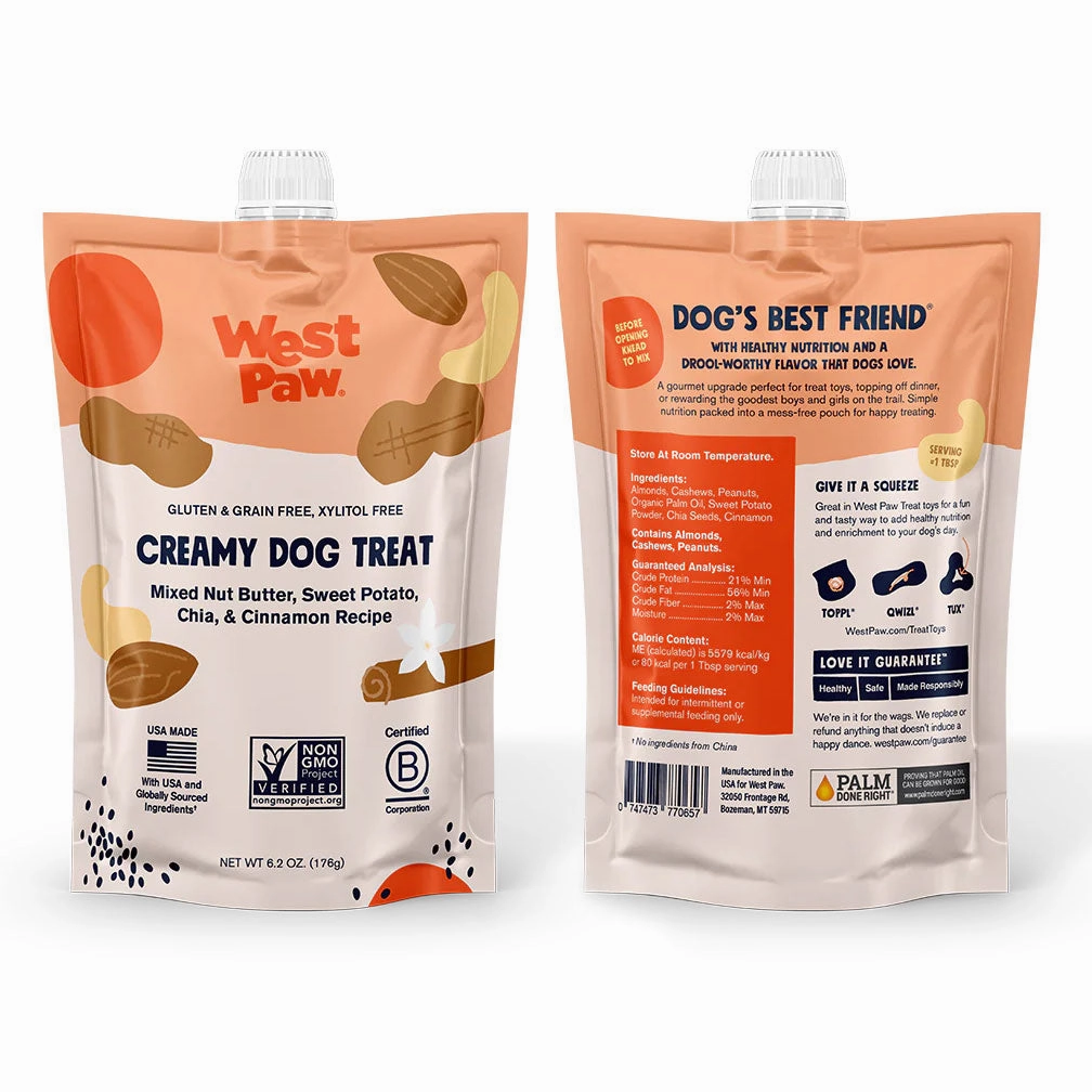 West Paw Nut Butter, Sweet Potato, and Chia Seed