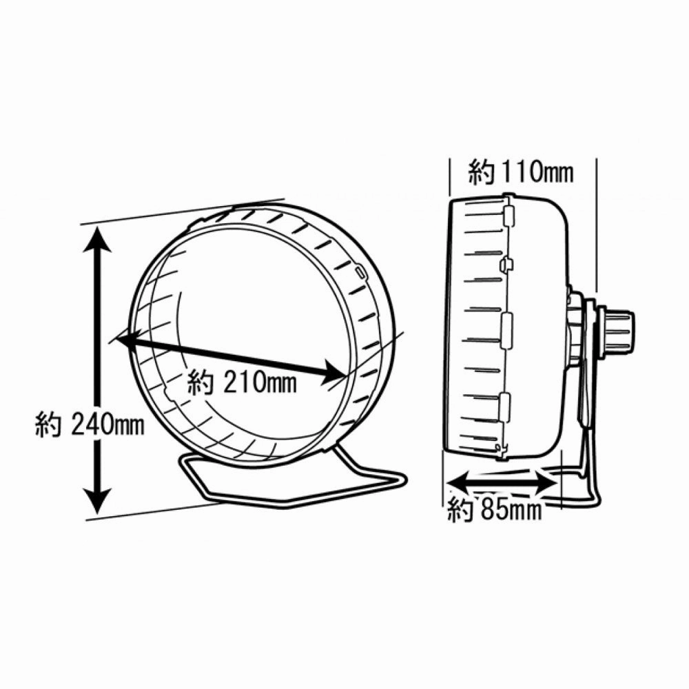 Wild Sanko Silent Wheel Flat 21 Hamster Wheel
