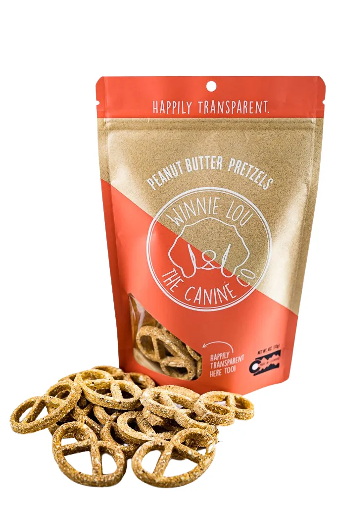Winnie Lou Peanut Butter Pretzels 4oz Bag