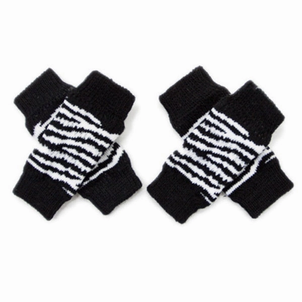 Zebra Dog Leg Warmers