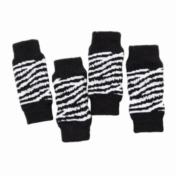 Zebra Dog Leg Warmers