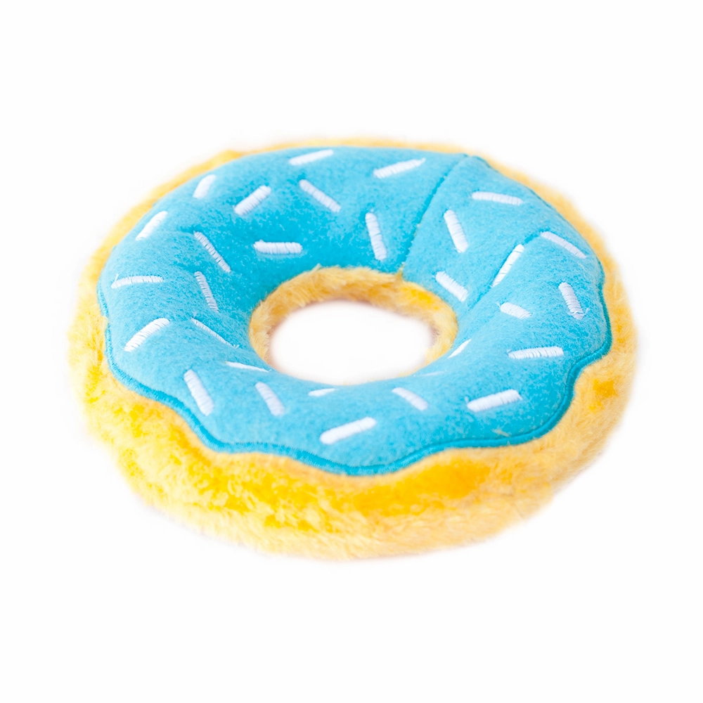 Zippy Squeaky Dog Toy, Donutz Blueberry