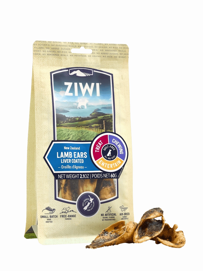 ZiwiPeak Oral Health Chews Lamb Ears 2.1oz Bag