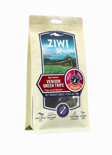 ZiwiPeak Oral Health Chews Venison Green Tripe 2.4oz Bag