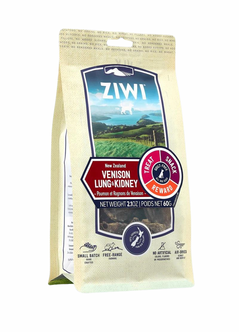 ZiwiPeak Oral Health Chews Venison Lung 2.1oz Bag