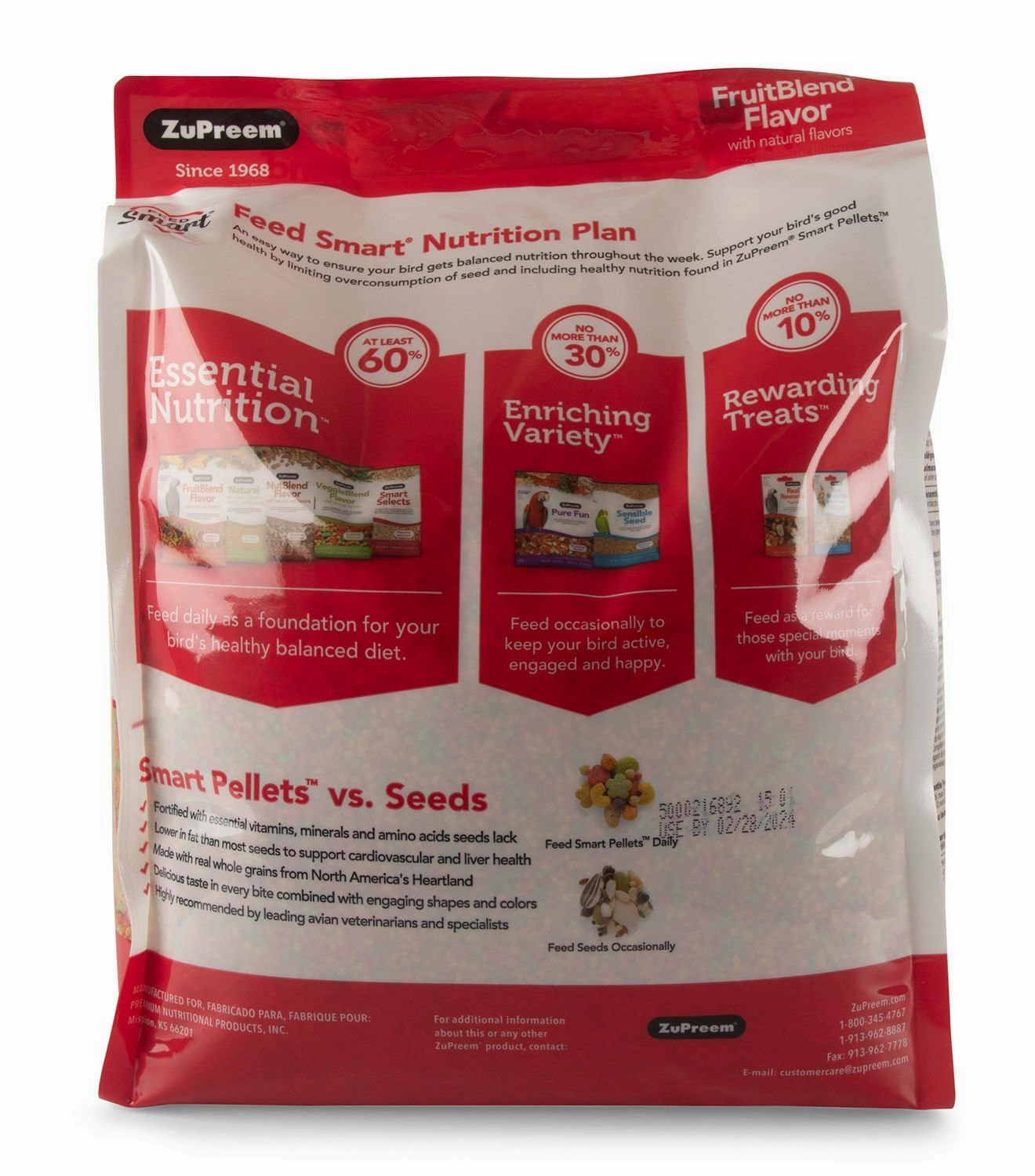 Zupreem FruitBlend Flavor Bird Food