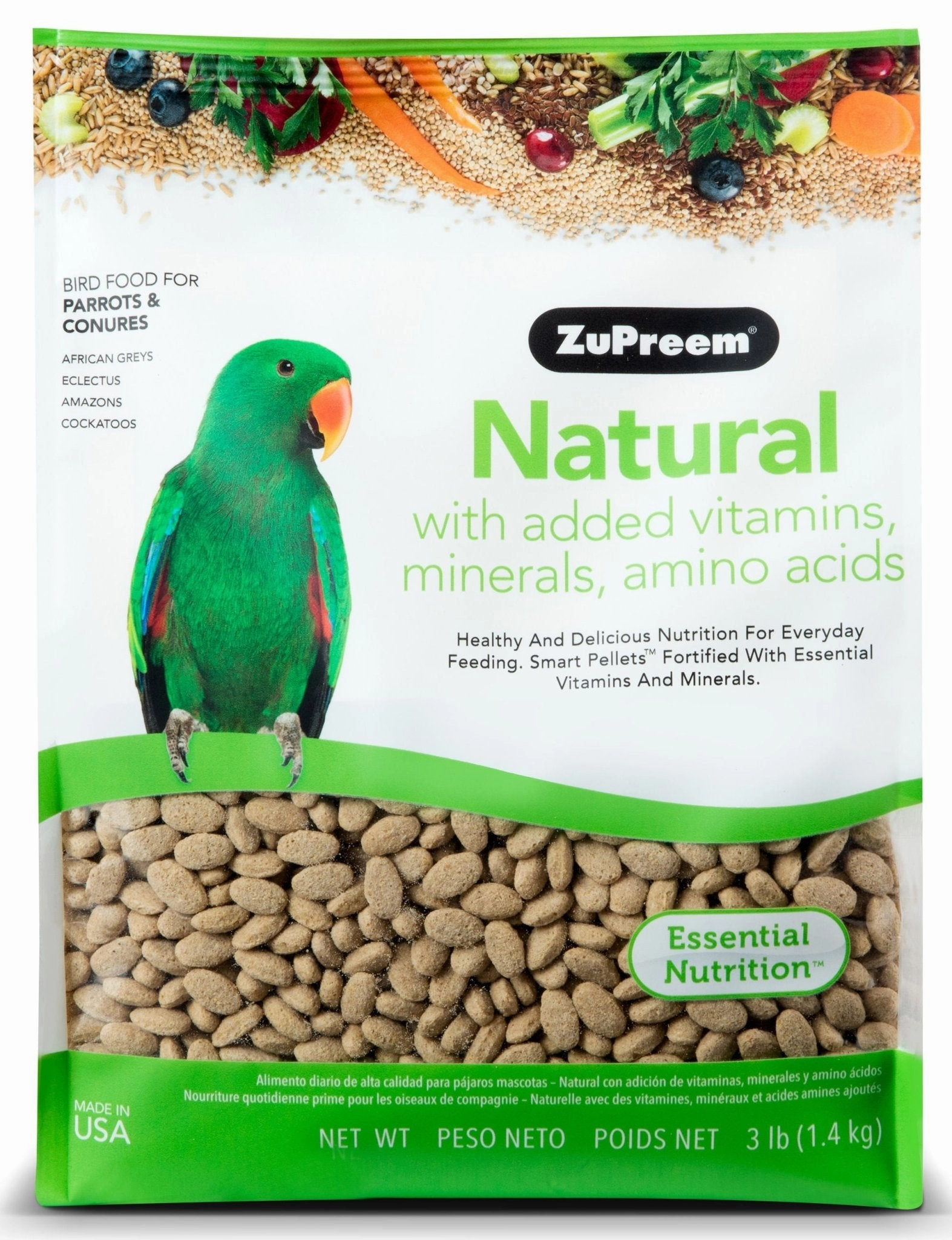ZuPreem Natural Premium Daily Bird Food