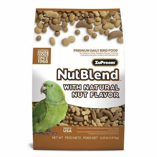 ZuPreem Nutblend for Medium Large Birds - Parrots & Conures 3.25lb