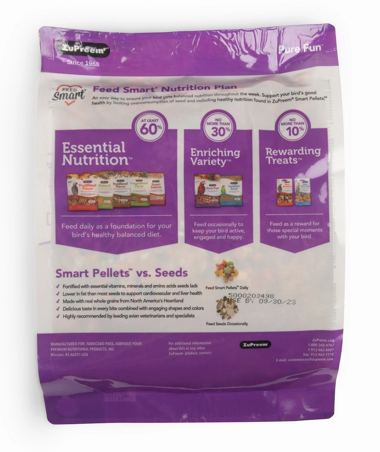 ZuPreem Pure Fun Bird Food for Medium Birds